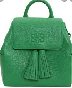 Tory Burch- Thea Mini Green Leather Backpack-NWOT